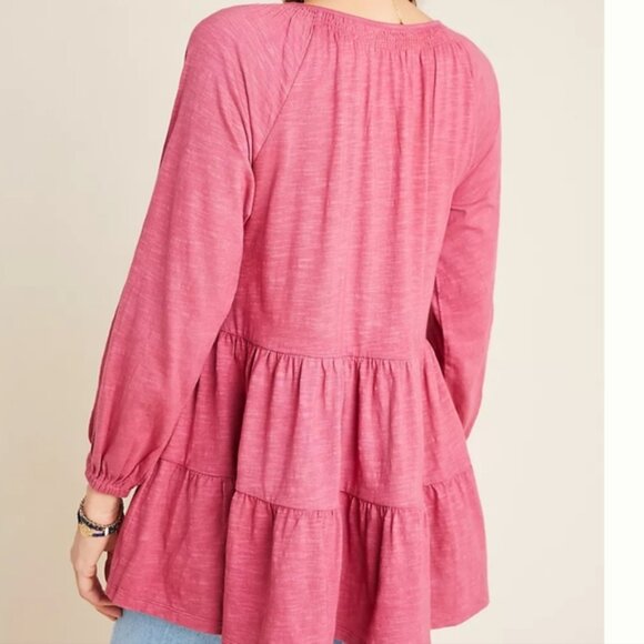 Anthropologie Maeve Isola Tiered Babydoll Top - Picture 4 of 12